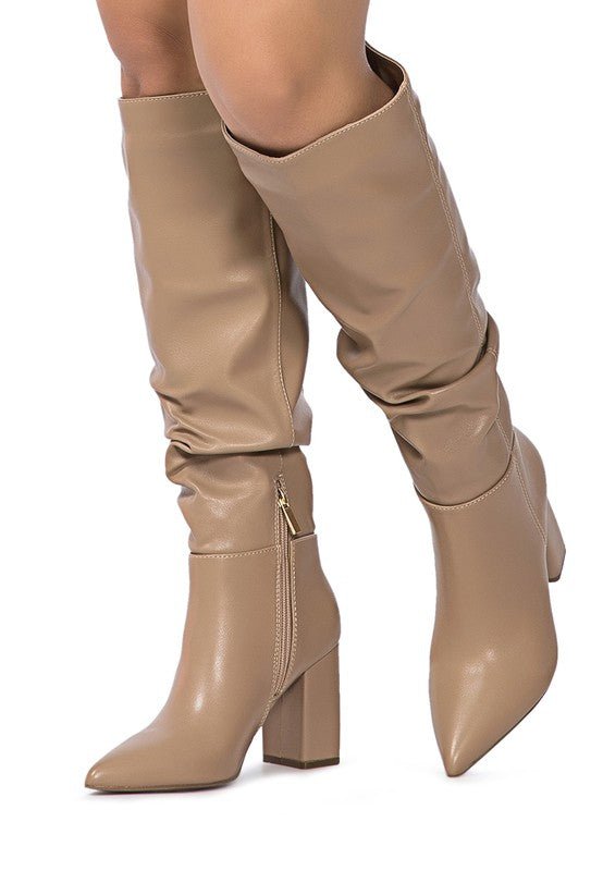 HANOI KNEE HIGH SLOUCH BOOT - lolaluxeshop