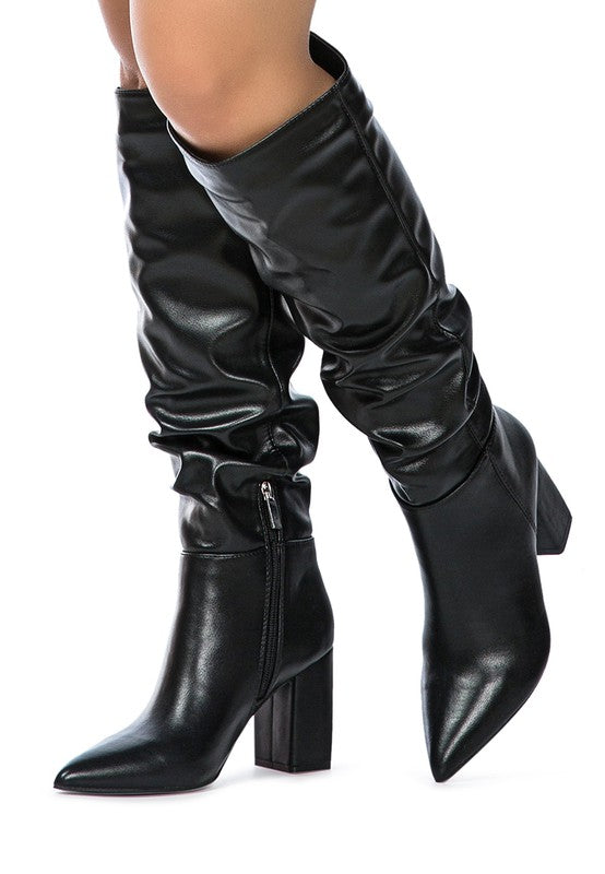 HANOI KNEE HIGH SLOUCH BOOT - lolaluxeshop