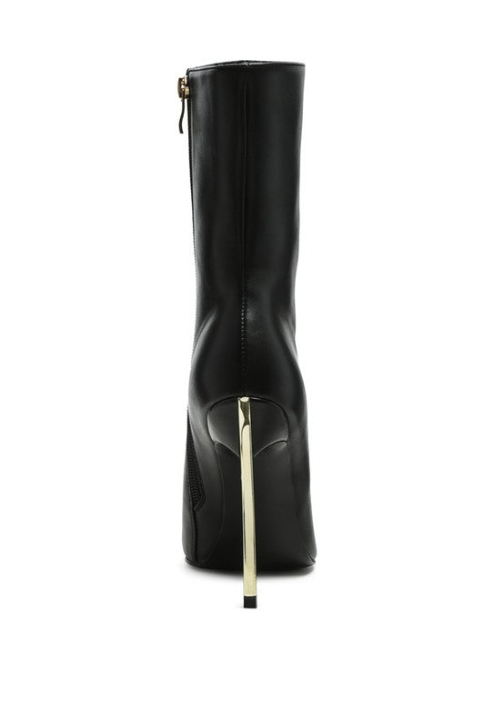 LONDON RAG OVER THE ANKLE STILETTO BOOT - lolaluxeshop