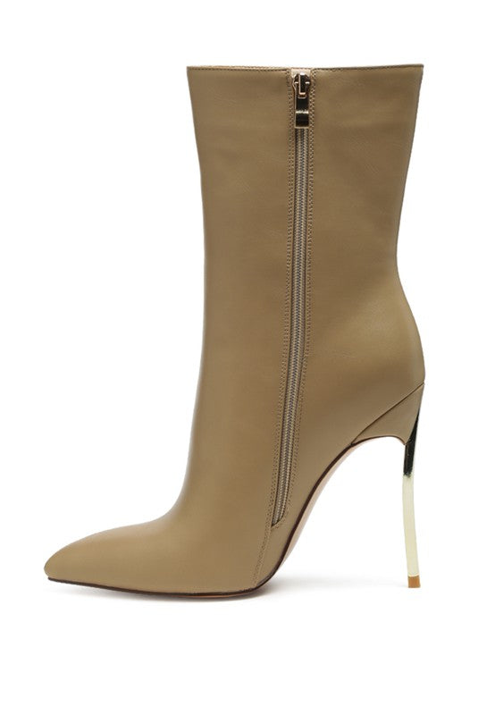 LONDON RAG OVER THE ANKLE STILETTO BOOT - lolaluxeshop