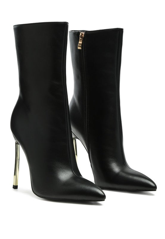 LONDON RAG OVER THE ANKLE STILETTO BOOT - lolaluxeshop