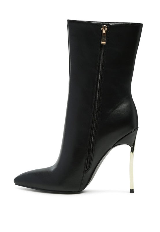 LONDON RAG OVER THE ANKLE STILETTO BOOT - lolaluxeshop