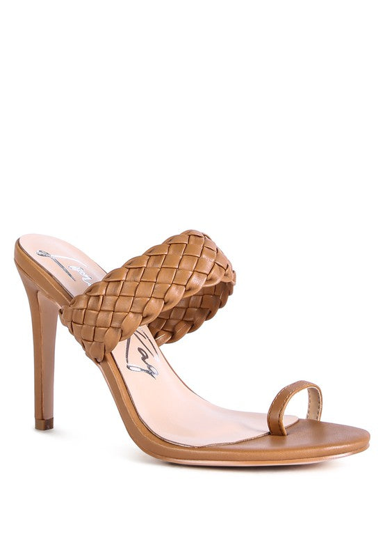 HIGH PERKS WOVEN STRAP TOE RING SANDALS - lolaluxeshop