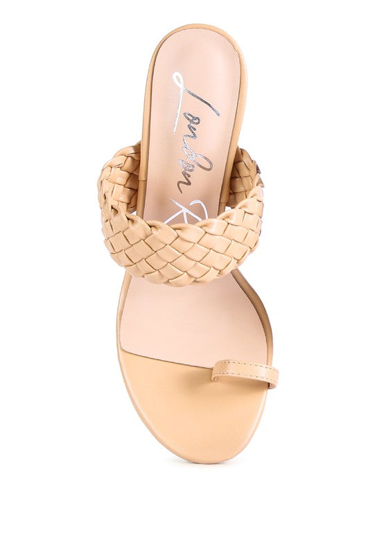 HIGH PERKS WOVEN STRAP TOE RING SANDALS - lolaluxeshop