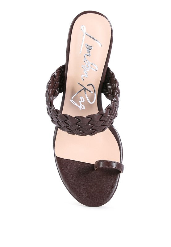 HIGH PERKS WOVEN STRAP TOE RING SANDALS - lolaluxeshop