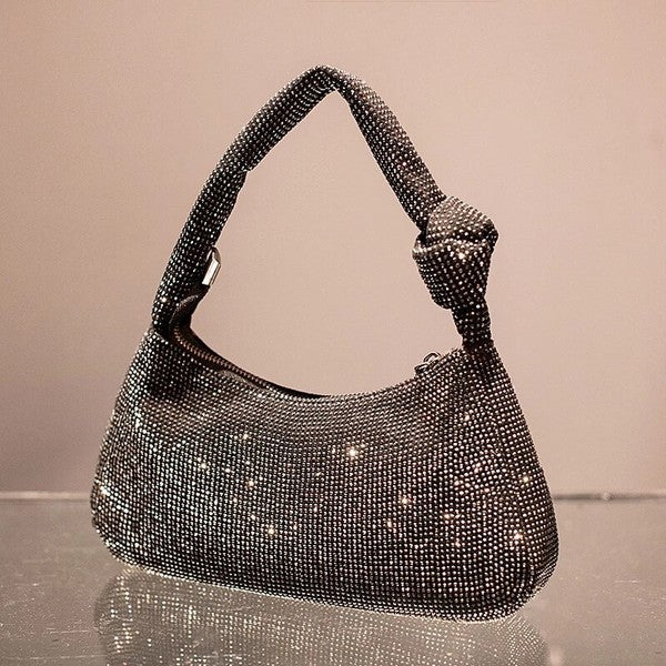 RHINESTONE SIMPLE SHOULDER BAG - LOLA LUXE