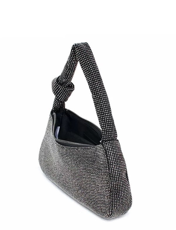 RHINESTONE SIMPLE SHOULDER BAG - LOLA LUXE