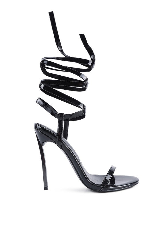 SMACKER STILETTO LACE UP SANDAL - lolaluxeshop