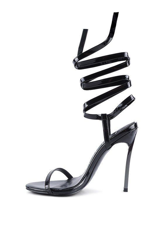 SMACKER STILETTO LACE UP SANDAL - lolaluxeshop