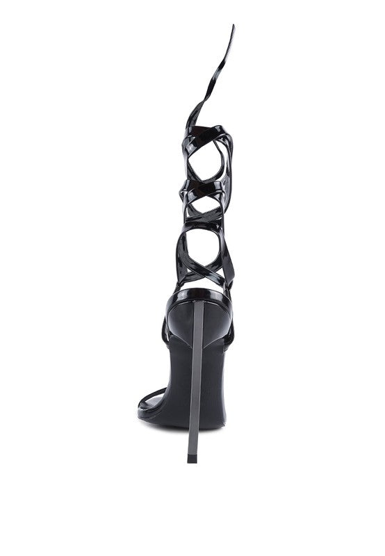 SMACKER STILETTO LACE UP SANDAL - lolaluxeshop