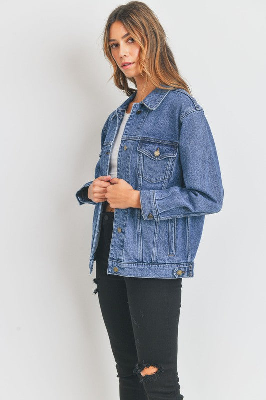 OVERSIZED DENIM JACKET - LOLA LUXE