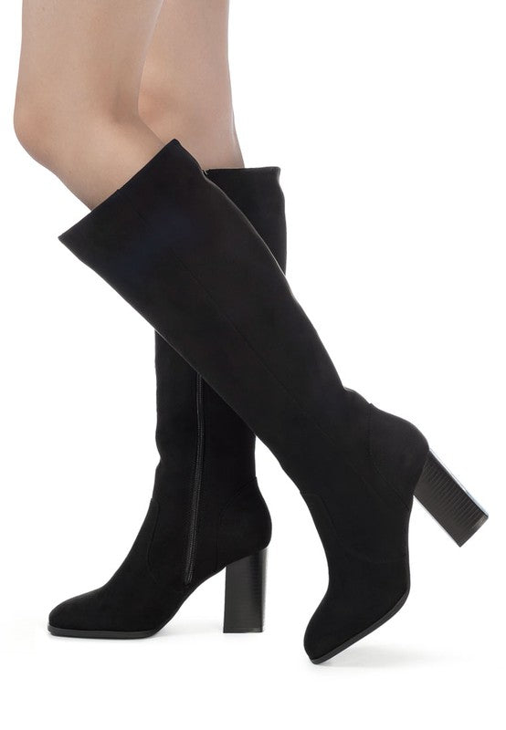 MADMAN STRETCH HIGH HEEL VELVET BOOT - lolaluxeshop