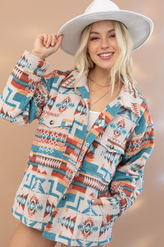 Aztec Western Shacket - lolaluxeshop