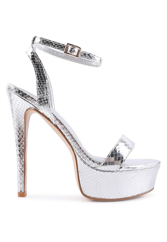 SWEETHEART CROC PLATFORM HIGH HEELED SANDALS - lolaluxeshop