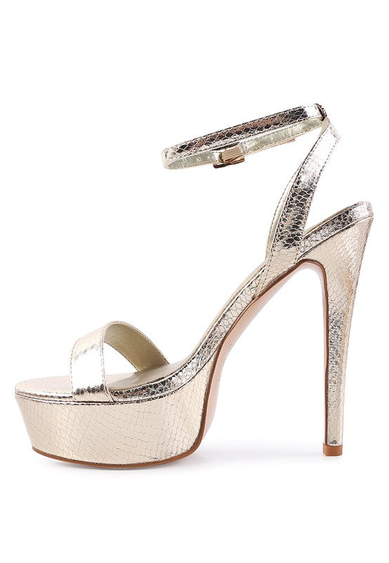 SWEETHEART CROC PLATFORM HIGH HEELED SANDALS - lolaluxeshop