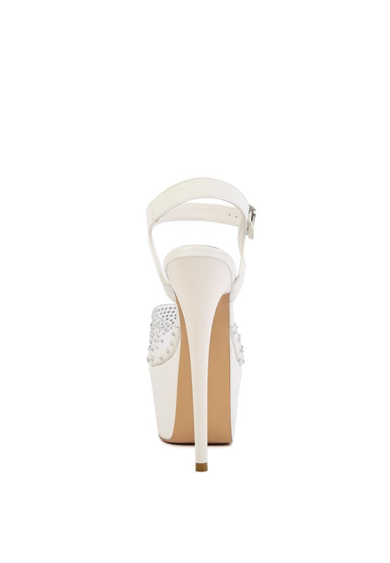 FIRST DATE ULTRA HIGH HEEL CLEAR SANDAL - lolaluxeshop