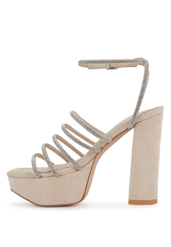 TRICKS SNAKE SKIN HIGH BLOCK HEELED SANDALS - lolaluxeshop