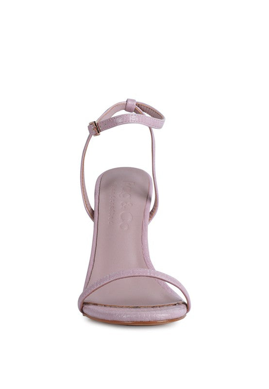 BLONDES Croc High Heeled Sandal - lolaluxeshop