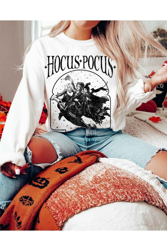 HOCUS POCUS HALLOWEEN GRAPHIC SWEATSHIRT - LOLA LUXE