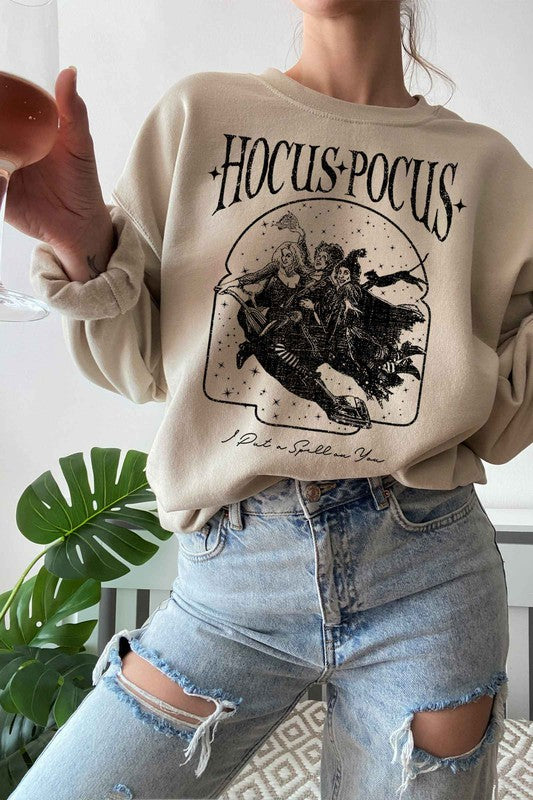 HOCUS POCUS HALLOWEEN GRAPHIC SWEATSHIRT - LOLA LUXE