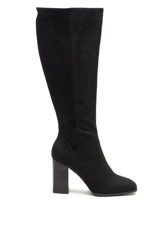 ZILLY KNEE HIGH FAUX SUEDE BOOTS - lolaluxeshop