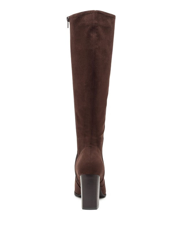 ZILLY KNEE HIGH FAUX SUEDE BOOTS - lolaluxeshop