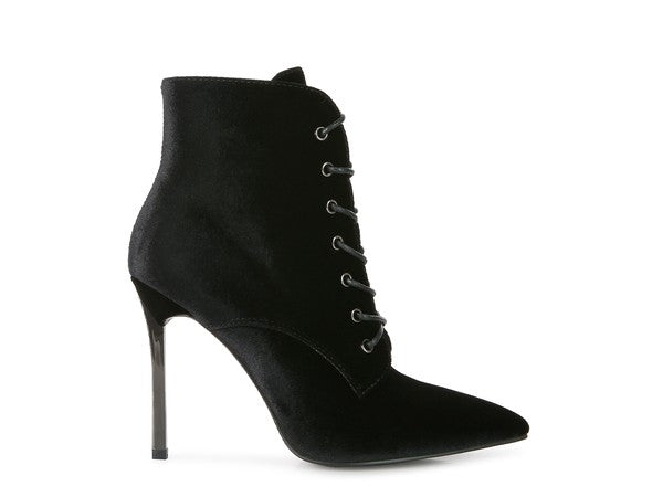 BORNSTA Velvet High Heeled Velvet Boots - lolaluxeshop