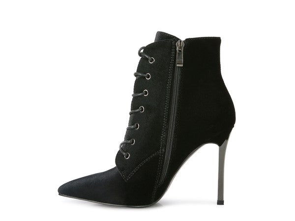 BORNSTA Velvet High Heeled Velvet Boots - lolaluxeshop