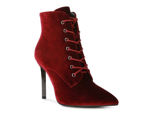 BORNSTA Velvet High Heeled Velvet Boots - lolaluxeshop