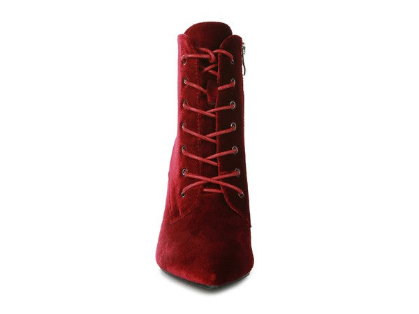 BORNSTA Velvet High Heeled Velvet Boots - lolaluxeshop