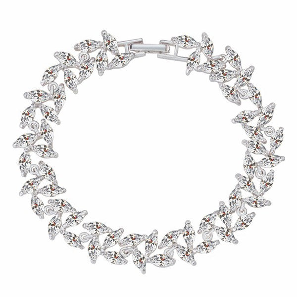 Leaf Tennis Bracelet for Women - LOLA LUXE