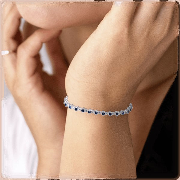 White Diamond Tennis Bracelet for Women - LOLA LUXE