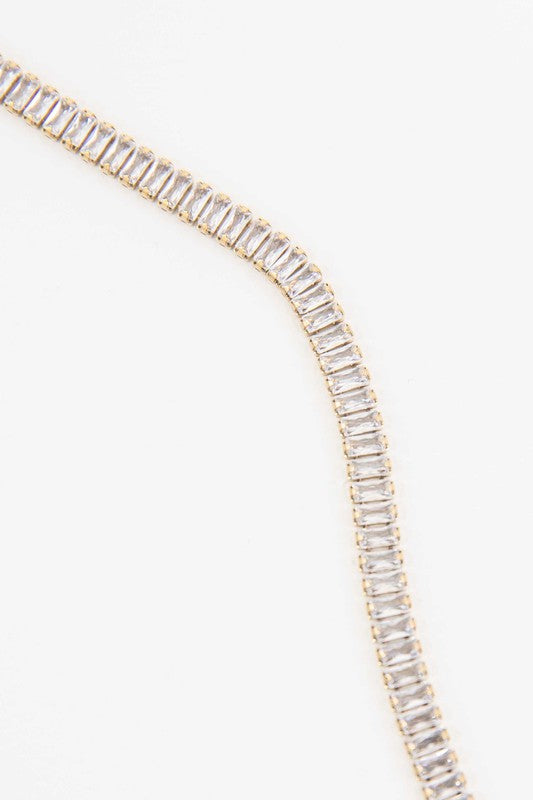 Baguette Stone Tennis Bracelet - LOLA LUXE