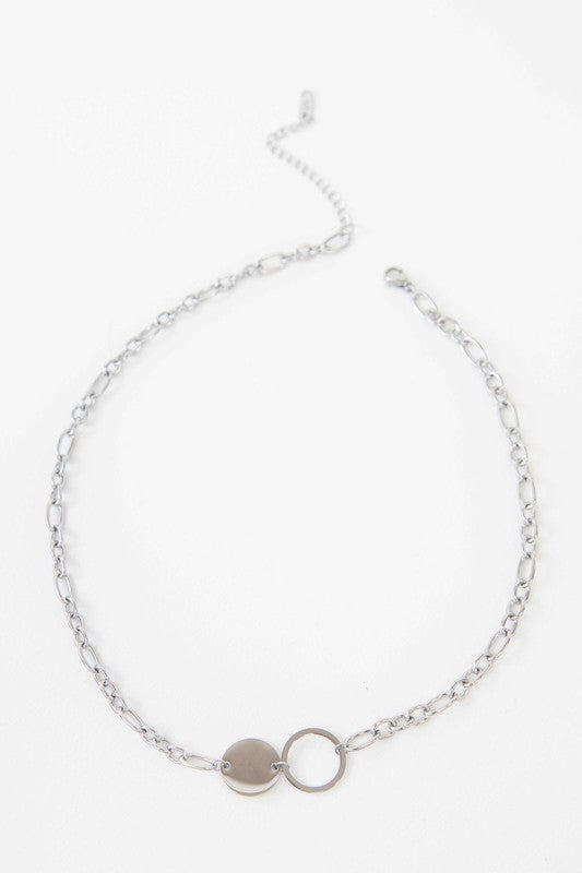 Full Moon Link Necklace - LOLA LUXE