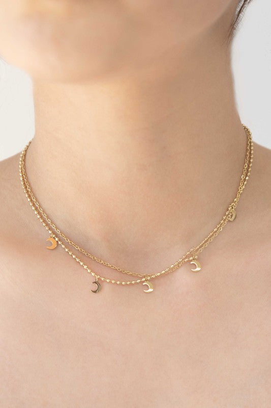 La Lune Layered Necklace - LOLA LUXE