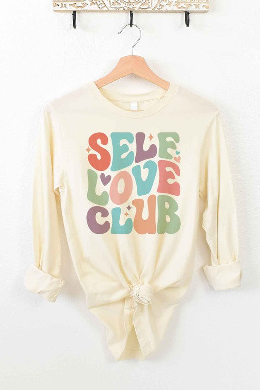 SELF LOVE CLUB LONG SLEEVE TEE - LOLA LUXE