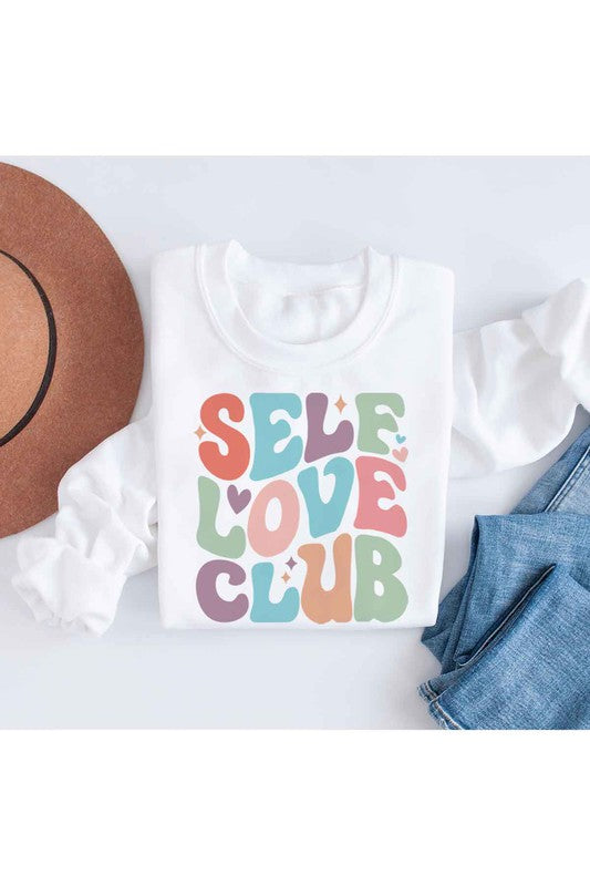 SELF LOVE CLUB GRAPHIC SWEATSHIRT - LOLA LUXE