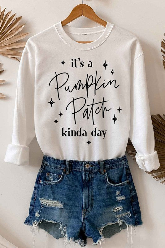 PUMPKIN PATCH DAY GRAPHIC SWEATSHIRT - LOLA LUXE