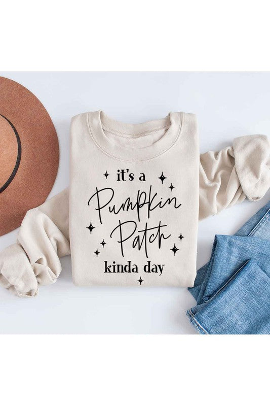 PUMPKIN PATCH DAY GRAPHIC SWEATSHIRT - LOLA LUXE