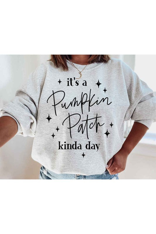 PUMPKIN PATCH DAY GRAPHIC SWEATSHIRT - LOLA LUXE