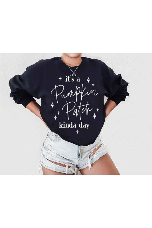 PUMPKIN PATCH DAY GRAPHIC SWEATSHIRT - LOLA LUXE