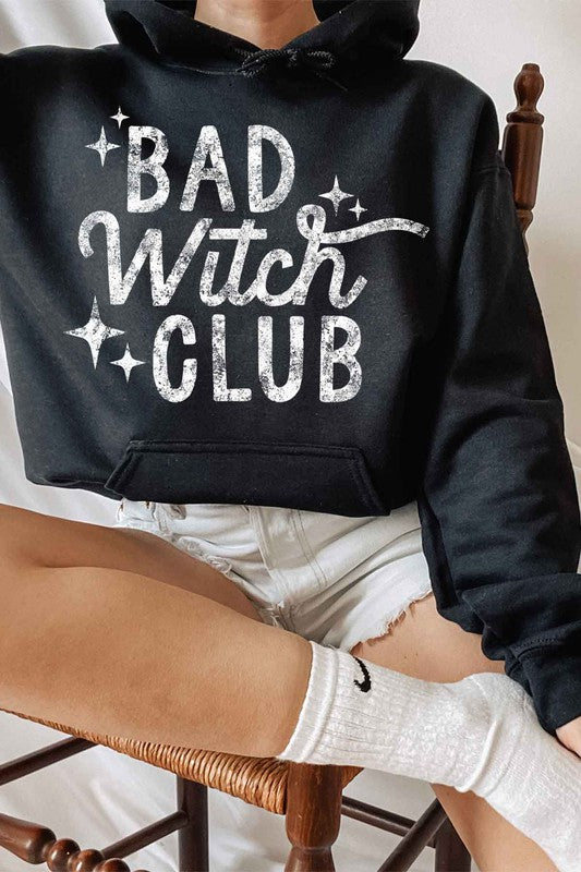 BAD WITCH HALLOWEEN GRAPHIC HOODIE PLUS SIZE - LOLA LUXE