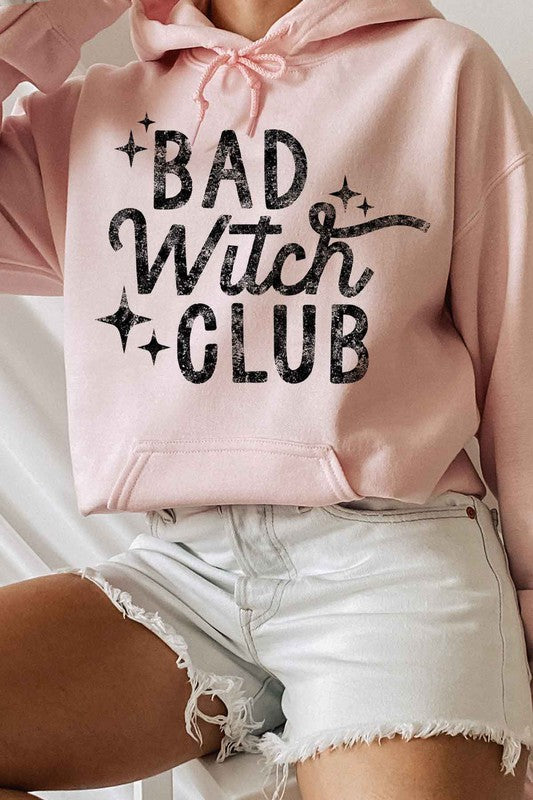 BAD WITCH HALLOWEEN GRAPHIC HOODIE PLUS SIZE - LOLA LUXE