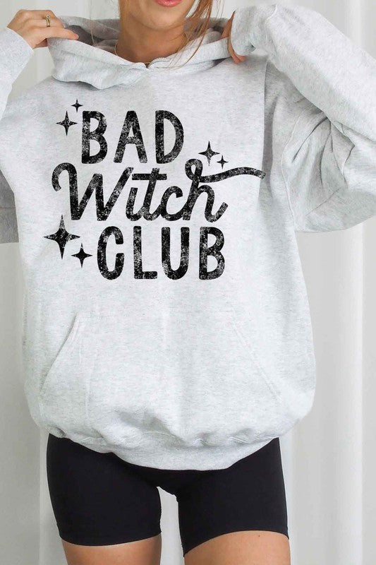 BAD WITCH HALLOWEEN GRAPHIC HOODIE PLUS SIZE - LOLA LUXE