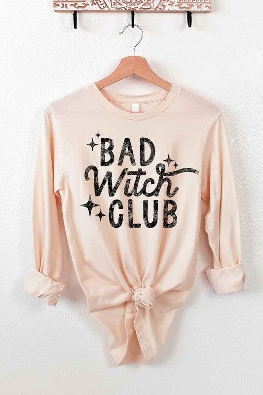 BAD WITCH HALLOWEEN LONG SLEEVE TEE - LOLA LUXE