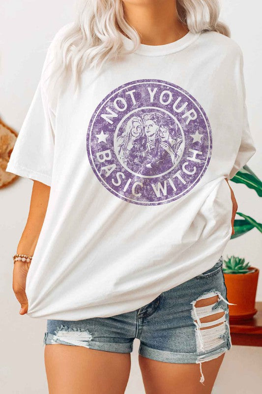 BASIC WITCH HALLOWEEN GRAPHIC T SHIRT - LOLA LUXE