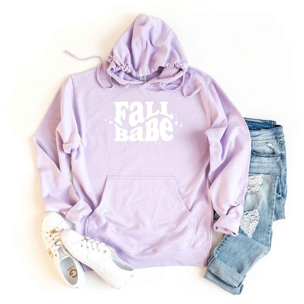 Fall Babe Wavy Stars Graphic Hoodie - LOLA LUXE