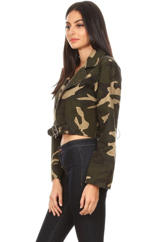 Camo Denim Jacket - lolaluxeshop