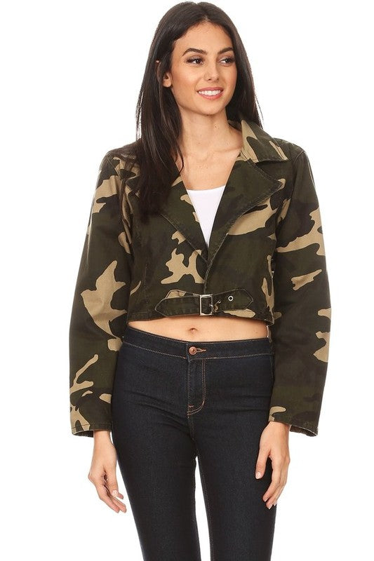 Camo Denim Jacket - lolaluxeshop