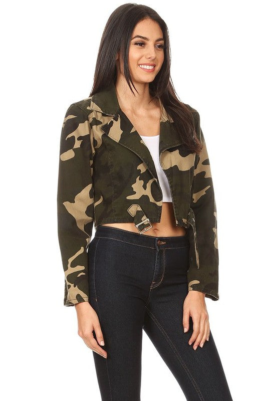 Camo Denim Jacket - lolaluxeshop